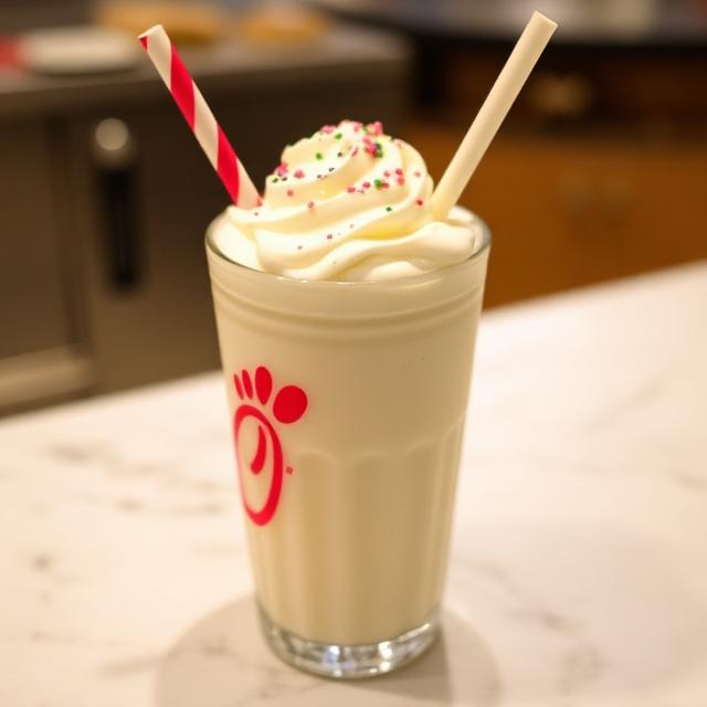 Chick-fil-A hand-spun milkshake